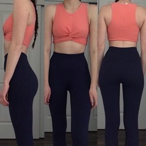 Free People Active Twist Front Cropped Top